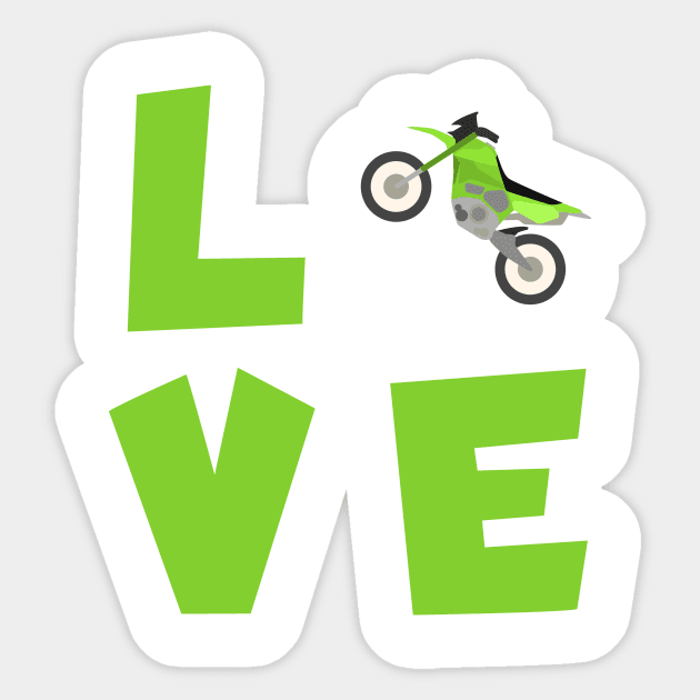 Motocross love Sticker by maxcode